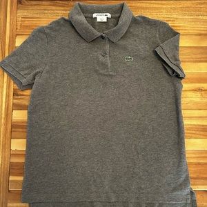 Lacoste Women’s Classic Fit Polo - Heathered Gray - Size 44